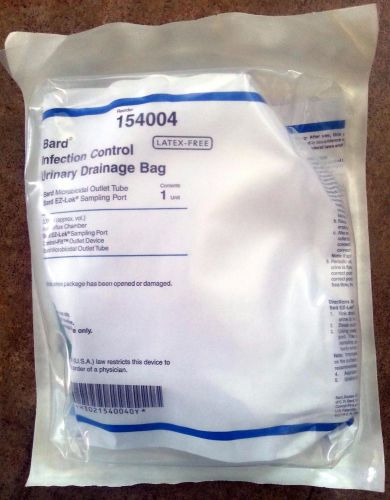 Bard infection control drainage bag #154004 for sale