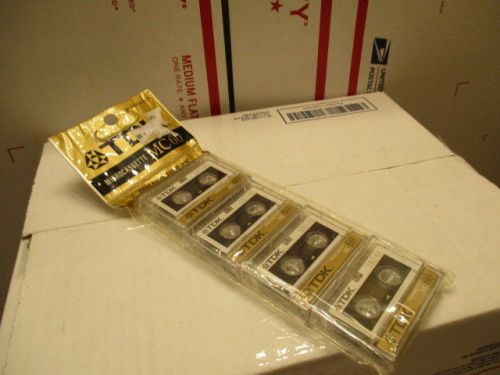 Pack Of 4 TDK MC-60 Microcassette Tapes New