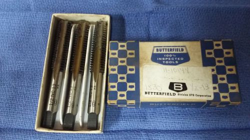 butterfield  1/2-13 taper plug and bottom tap set