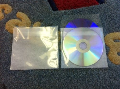 1000 DOUBLE CD DVD PP SLEEVES W/NON-WOVEN FABRIC LINER &amp; TUCK-IN FLAP