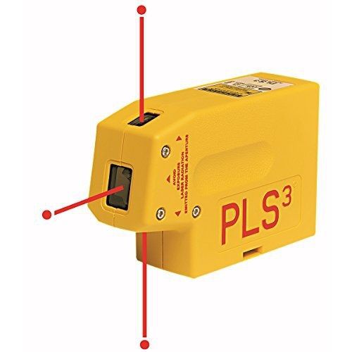 PLS Laser PLS-60523 PLS3 Laser Level Tool, Yellow