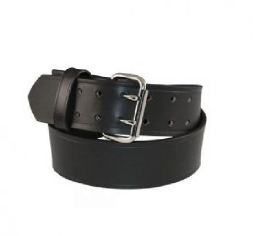 Boston Leather 6503-1-38 Explorer 2-1/4&#034; Duty Belt Plain Black Size 38&#034;