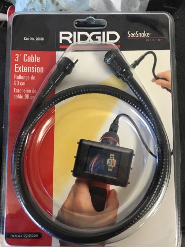 NEW IN PACKAGE RIDGID 3&#039; CABLE EXTENSION # 26658