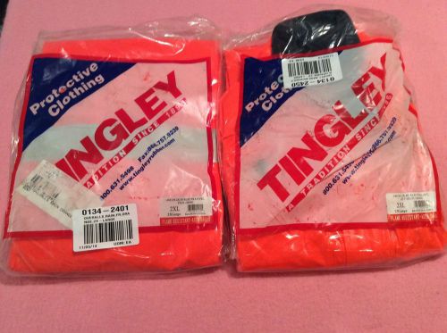 Tingley fr rain suit 2xl jacket &amp; 2xl overall hi vis new for sale