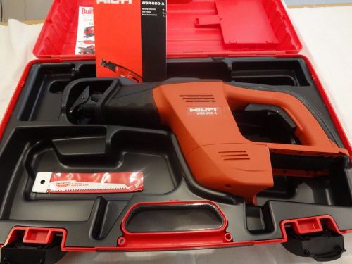 HILTI WSR 650-A CORDLESS RECIPROCATING SAW, TOOL and CASE only