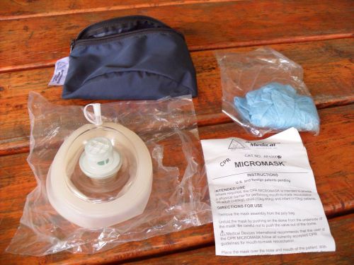 Armstrong Medical CPR Micromask with belt pouch and gloves
