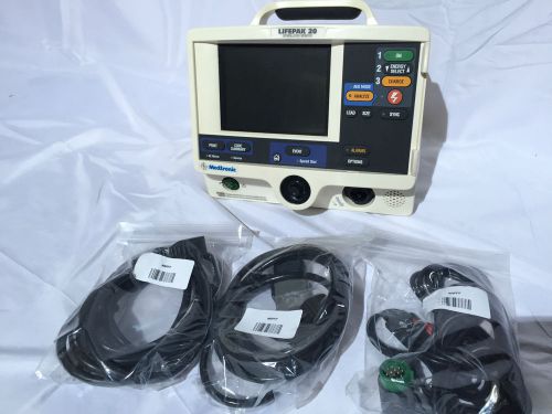 Medtronic lifepak 20 defibrillator, heart monitor, ecg, electrodes included for sale