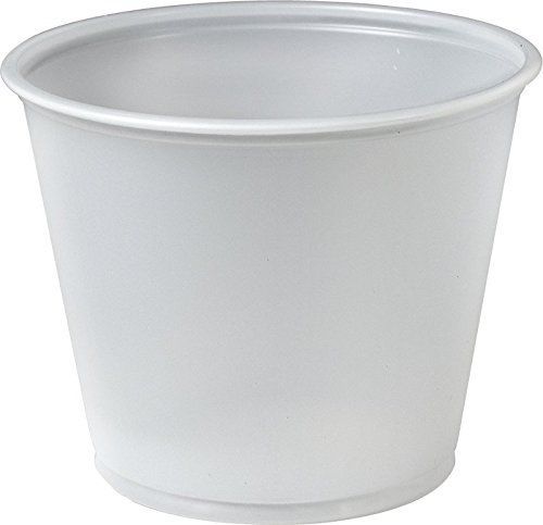 Sold individually solo plastic 5.5 oz clear portion container for food, for sale