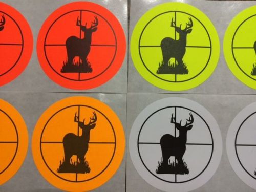 80 Deer Target  Stickers Neon Labels Repair Scope Bow Hunting Duck Shooting Gun