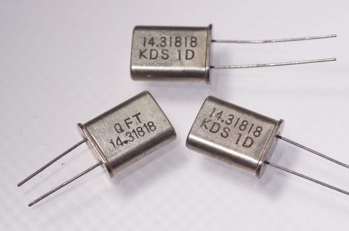 3x 14.31818MHZ KDS 1D &amp; QFT Crystal Oscillator Quartz OSC