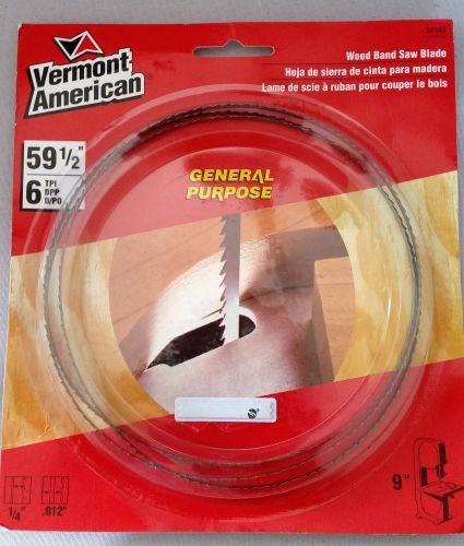 Vermont American 31147 1/4-Inch by 6TPI by 59-1/2-Inch Wood Band Saw Blade