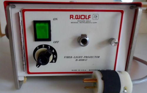 R. Wolf Fiber Light Projector, model D4008U, Gently Used