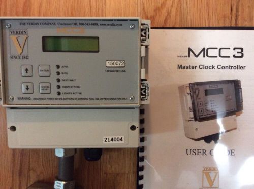 Verdin MCC3 MCC-3 Master Clock Controller