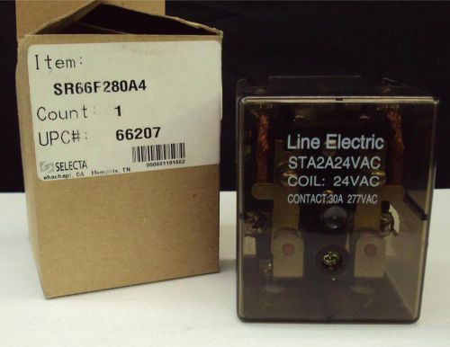 NEW IN BOX SELECTA LINE ELECTRIC SR66F280A4 STA2A24VAC COIL 24VAC 66207