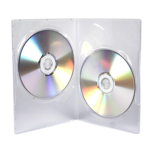 10-pk Generic Premium Clear Double Slim 7mm DVD Storage Cases Movie Box Holder