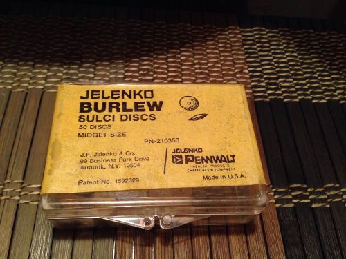 Jelenko Burlew Sulci Discs Used Dental Lab Separating / Grinding / Polishing