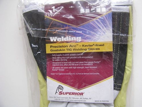 Superior Precision Goatskin Leather TIG Welding Gloves Kevlar Lining  XLarge