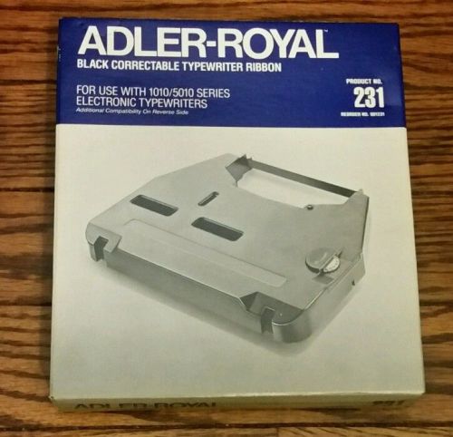 Adler-royal black correctable typewriter ribbon 231