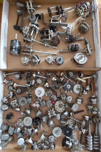 Vintage Rotary Switches large lot of variety of switches