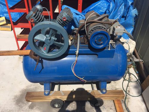 60 gallon air compressor oholiab #202n dayton 5hp motor single phase for sale