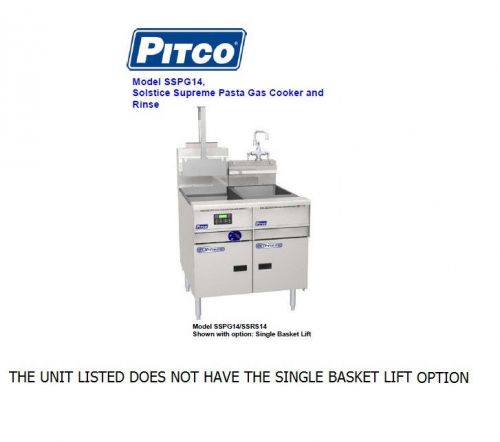 Pitco gas pasta cooker w/out basket lift  #sspg14 for sale