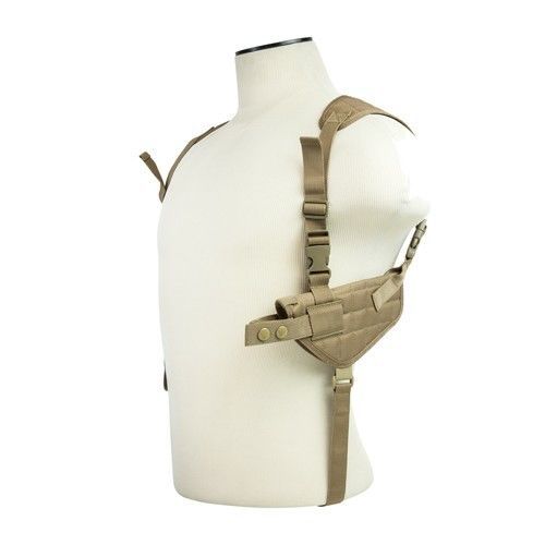 Ncstar vismall ambidextrous horizontal shoulder holster tan cv2909t for sale
