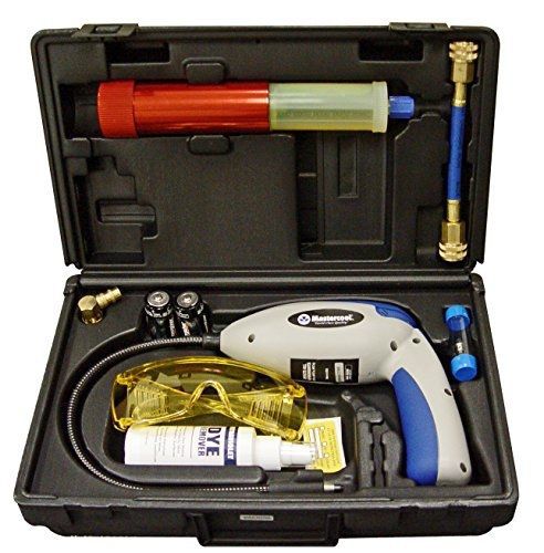 Mastercool (55300) blue/grey electronic leak detector with uv light and dye kit for sale