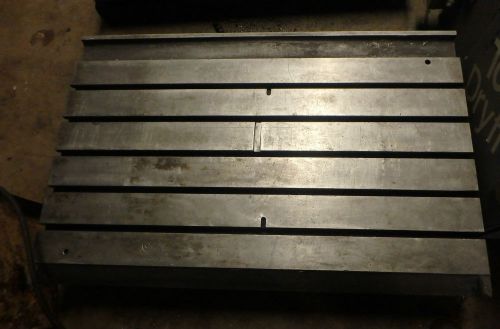 48&#034; x 31-1/4&#034; x 6&#034; Steel Welding 5 T-Slotted Table Cast iron Layout Plate _JIG