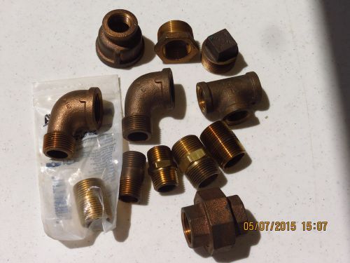 Brass plumbing fittings, various sizes/varieties for sale