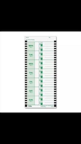 Lathem Weekly Attendance Card - 8.25&#034; X 3.38&#034; Form Size - 100 / Pack (E8100)