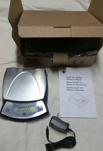 Ohaus scout pro sp4001 digital lab scale portable weigh balance 4000 gram x 0.1g for sale