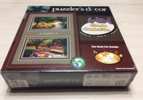 Puzzler&#039;s Decor 4-in-1 Flower Sceens, New And Sealed