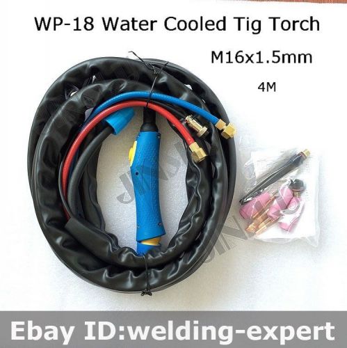 Tig welding torch complete water cooled wp-18 wp pta db sr 18  4m  m16 x 1.5 for sale