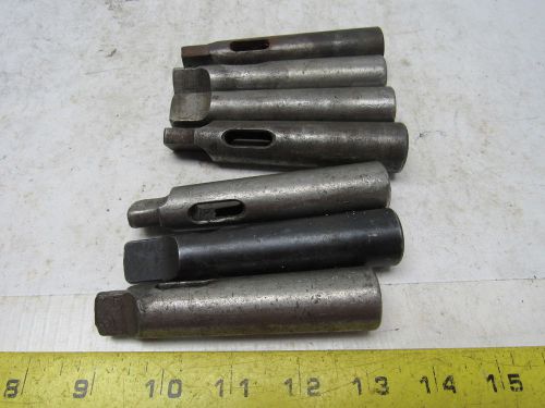 Morse Taper Adapter Sleeve MT1 to MT4 Lot of 7