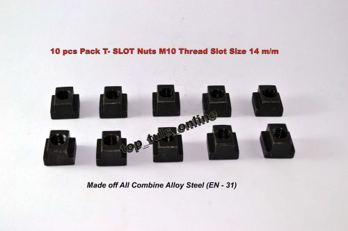 10pcs pack t-slot nut m10 thread &amp; slot size 12m clamping slot table alloy steel for sale