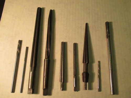 Assortment of 9 assorted reamers