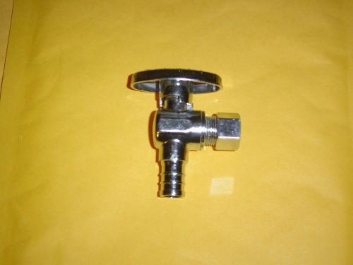 1/2&#034; PEX x 3/8&#034; OD Compresson Angle Stop Valves 1/4 Turn Ball Valve