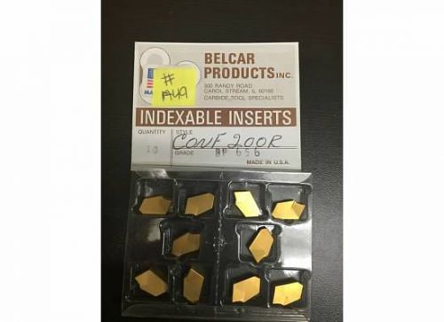 Belcar Products Inc Indexable Inserts CONF 200R BP 656 #a49