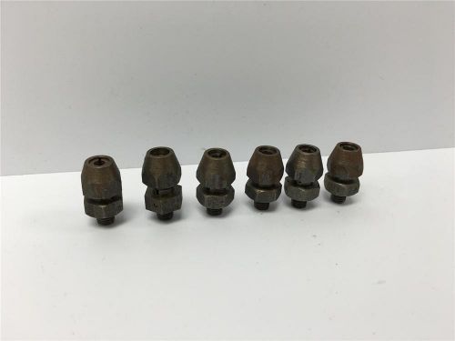 6pc lot aircraft drill bit collet #17 #18 #22 #24 #26 #27 3.5mm - 4.5mm 1/4&#034;-28 for sale