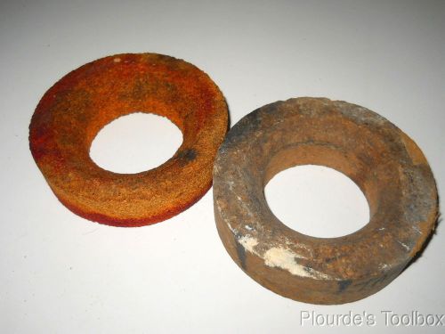 Lot (2) soiled cork ring supports for 200-500ml flasks, 105mm x 55mm x 30mm for sale