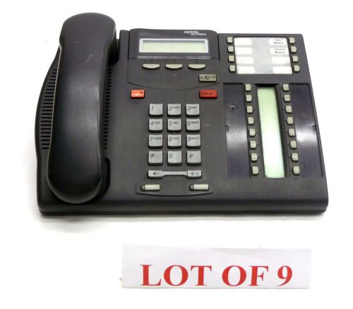 Lot 9 Nortel NT8B27AAAA Telephone Office Business Phone Charcoal T7316 Speaker