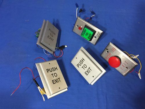 Lot of 5 Push to Exit Buttons Securitron assa abloy FREE SHIPPING US SELLER