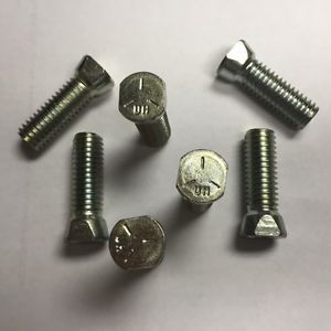 1/2-13 x 1-1/4  NC Grade 5 Clipped Head Plow Bolts 100 pc count