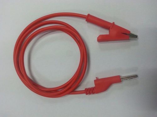 DC Power Supply Output Cable Lead with Crocodile Alligator Clip 1Meter 20A/600V