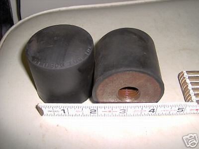 LOT OF TWO STILTON SCREW ON RUBBER  HAMMER REPLACEMENT HEADS  2-1/4 IN