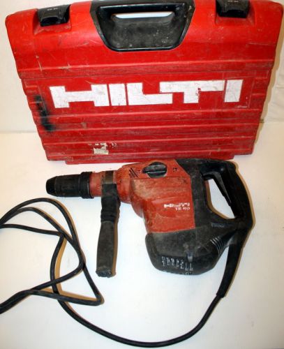 HILTI TE 60 Rotary Hammer Drill in Hard Case Works NICE FAST FREE SHIP US48