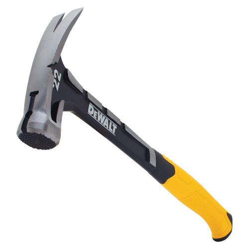 Dewalt 22 oz. steel checkered face hammer efficient nail pulling optimal weight for sale