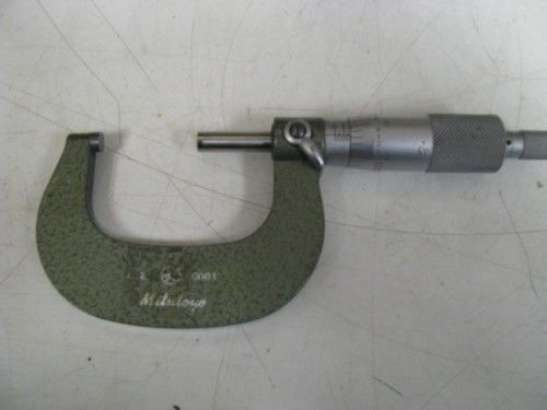 Mitutoyo od micrometer 1-2&#034; .0001&#034; 103-262 carbide e47 for sale
