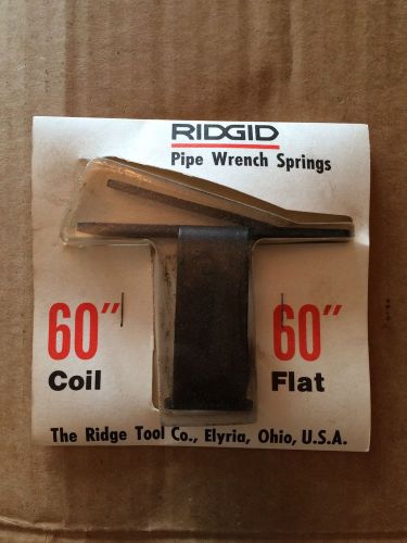 Ridgid 60&#034; coil &amp; flat spring for 60&#034; pipe wrench for sale