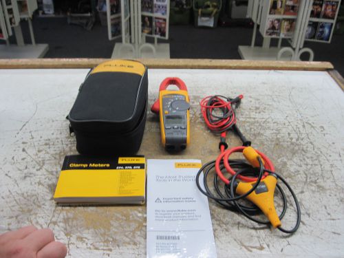 Fluke 376 Clamp on meter with I-flex, case and manual